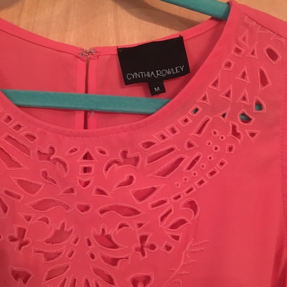 DONATED Coral cut-out tank| Cynthia Rowley - Picture 2 of 2